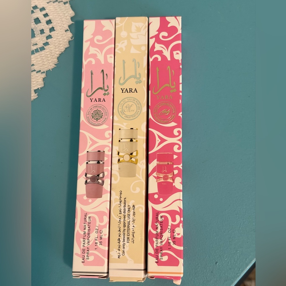 Yara Perfume 3 piece Travel Spray Set